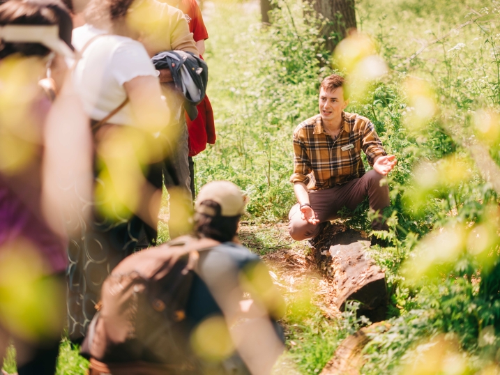 People on an ecology walk